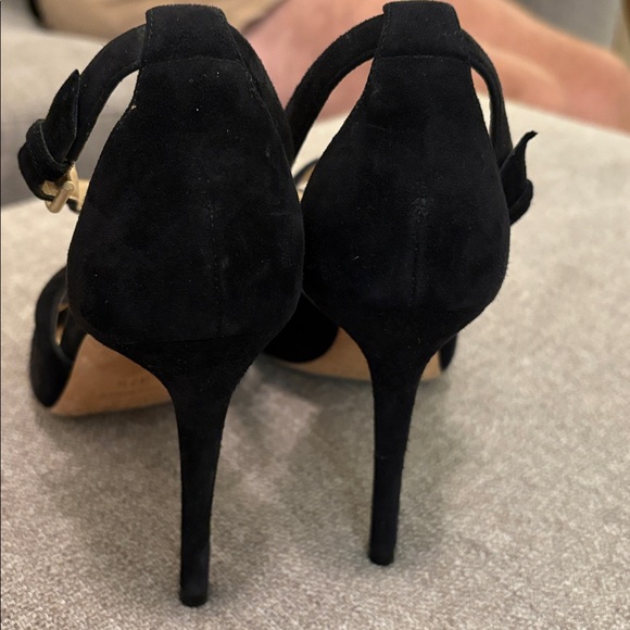 Jimmy Choo Black Suede Ankle Strap Heels - Picture 3 of 7